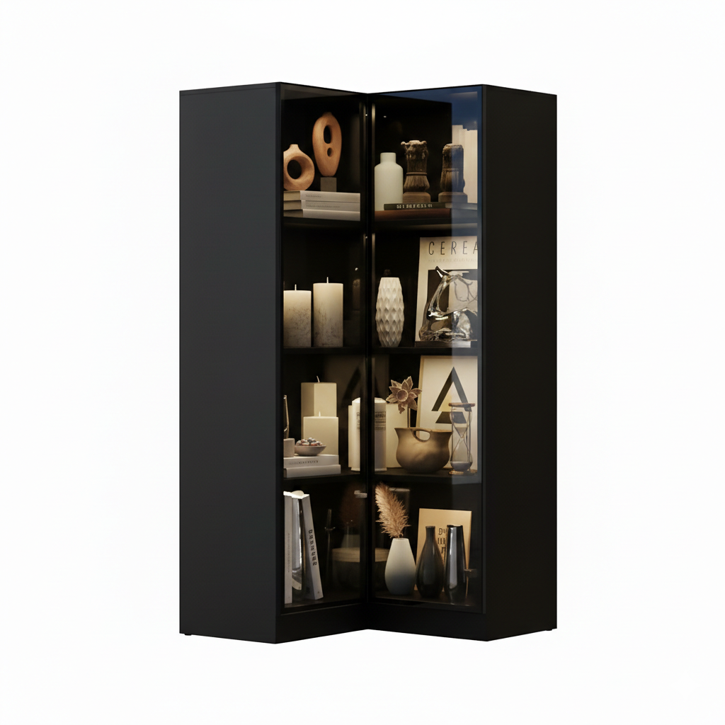 L Shape Display Shelving Unit