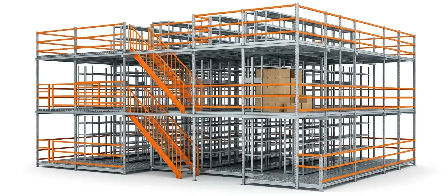 HV Heavy-Duty Multi-Tier Shelving System for Industrial Warehouses