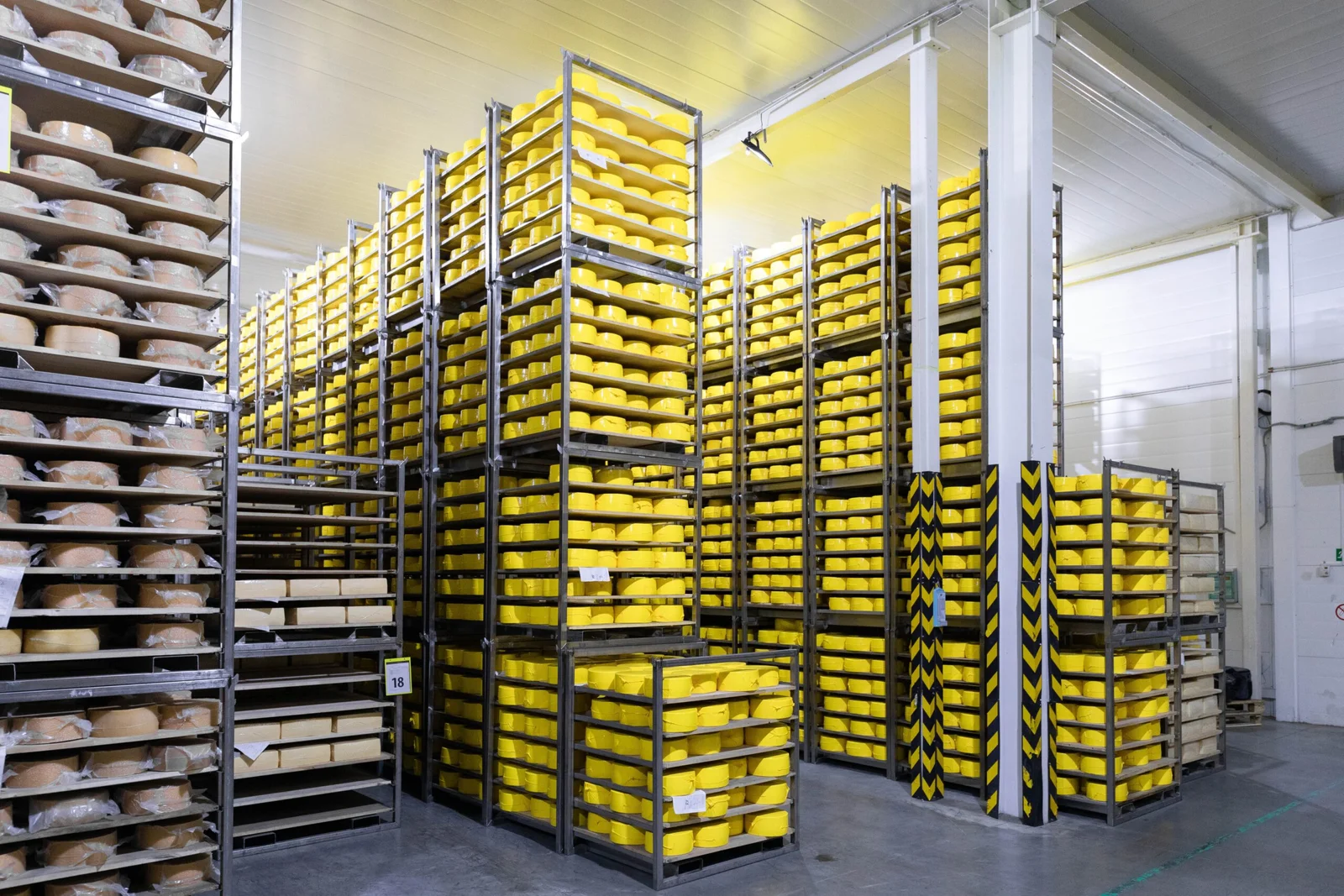 Medium duty shelving units for warehouse storage by Zawaya Industries.