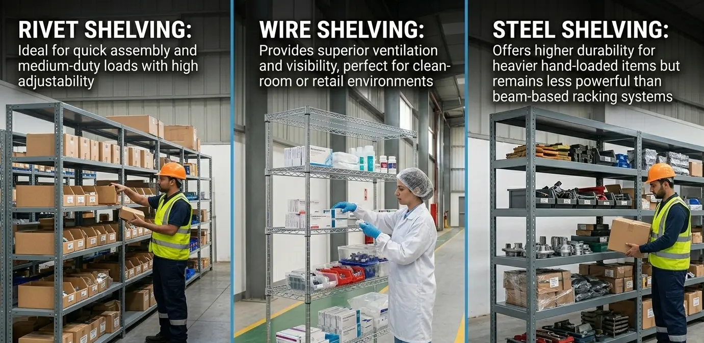 common-warehouse-shelving-types-rivet-wire-steel