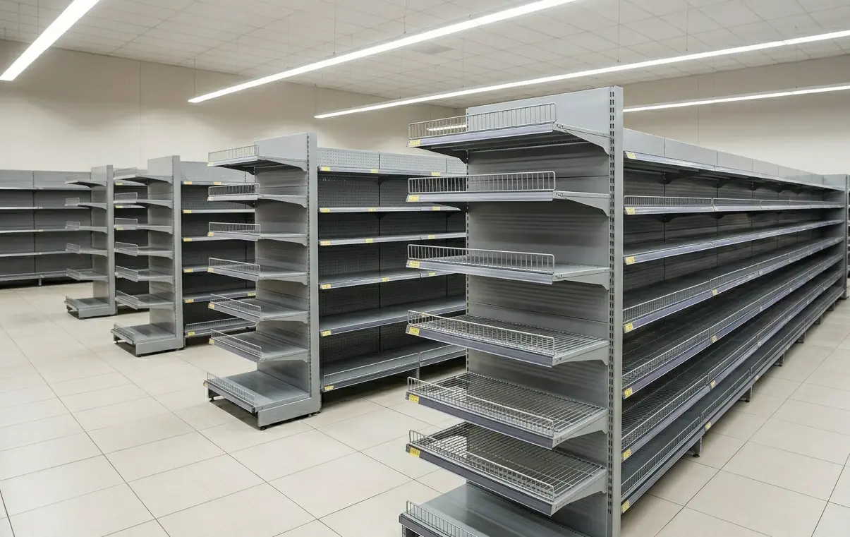 Hypermarket Warehouse Setup: Heavy-Duty Steel Racking Systems by Zawayas
