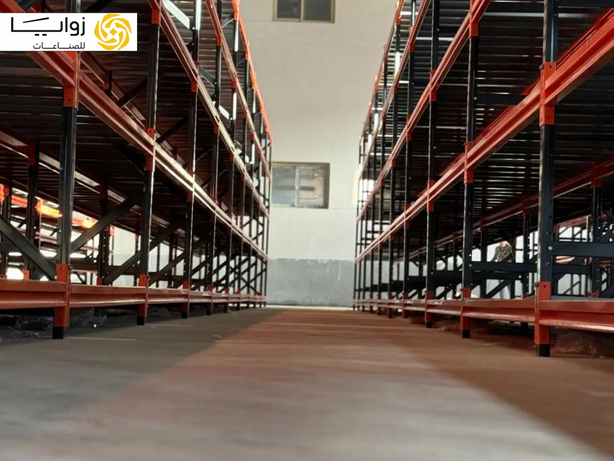 Easy access and sorting of fabric rolls on Long Span Shelving